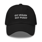 Load image into Gallery viewer, GO VEGAN EAT PUSSY (embroidered)
