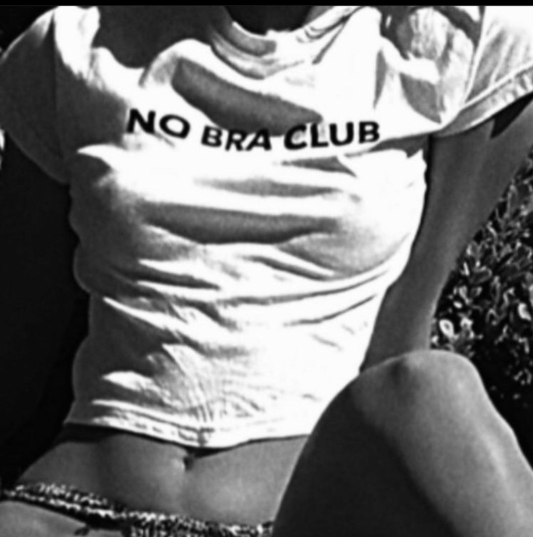 THE NAKED TIGER on X: The No Bra Club Tee Popstantot for