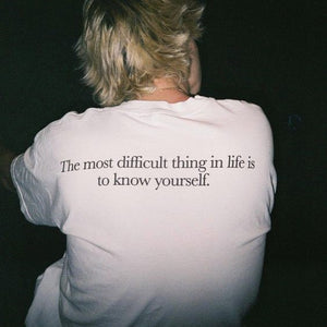The most difficult thing in life is to know yourself.
