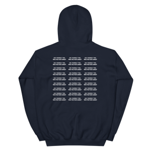 ASK YOURSELF THIS: WHO THE FUCK CARES? - Unisex Blue Hoodie